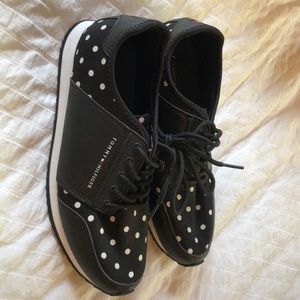 Tommy Hilfiger polka dot tennis shoes
